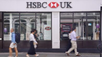 HSBC reports £1.8bn drop in pre-tax profits for 2025