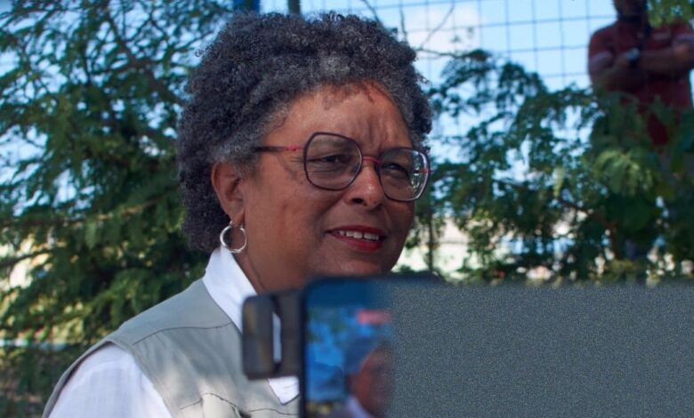 Mia Mottley re-elected as Barbados PM for third time