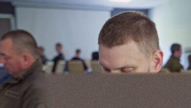 Reporter Ksenia Savoskina visits woodland retreat to document Ukrainian injured troops' stories
