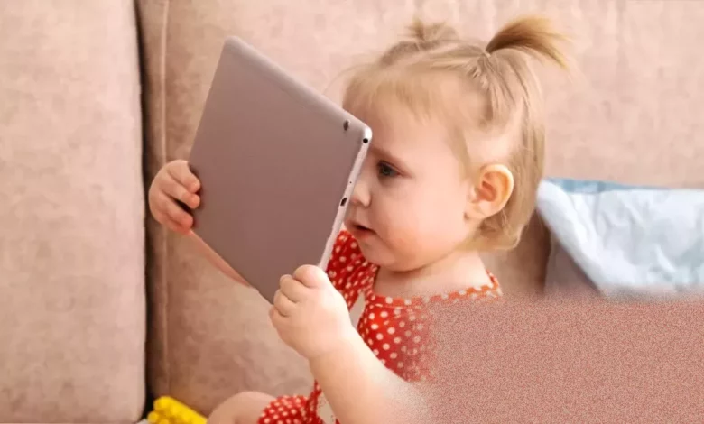 75% of nine-month-olds in England regularly view screens daily