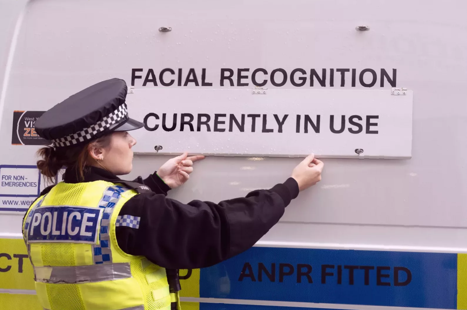A private security firm operative providing protection for a diplomatic office.