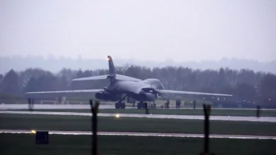 Following bomber deployment, US conducts defensive missions from UK bases