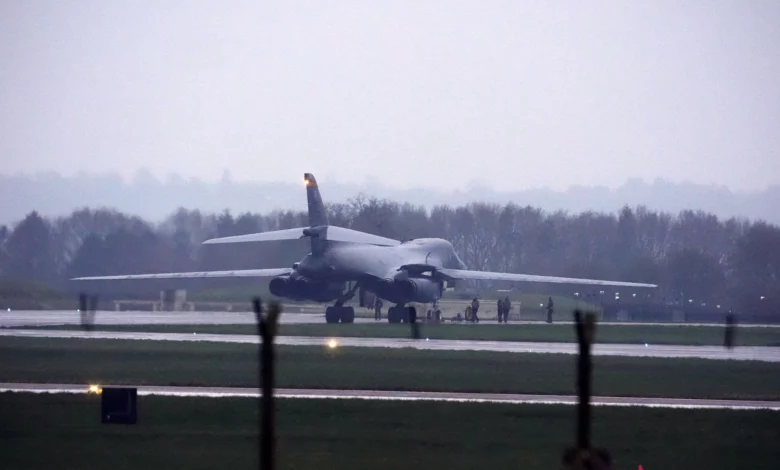 Following bomber deployment, US conducts defensive missions from UK bases