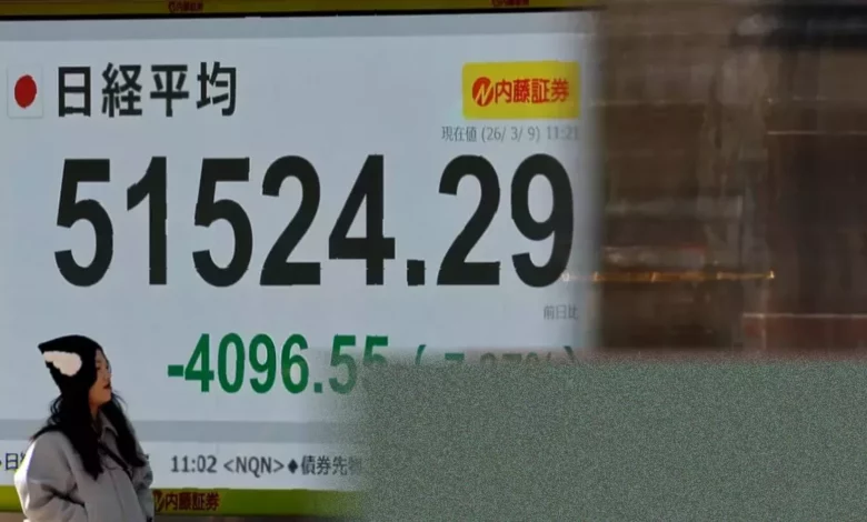Global shares sharply down as oil price climbs beyond $100 a barrel