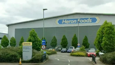 Exterior of the Heron Foods Store Support Centre in Melton, East Yorkshire.