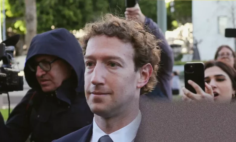 A courtroom scene showing a jury delivering a verdict against tech companies.