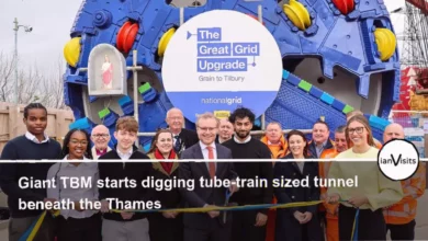 Massive boring machine commences work on Thames tunnel matching tube train dimensions