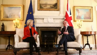 UK government minister speaking on radio about Brexit policy.