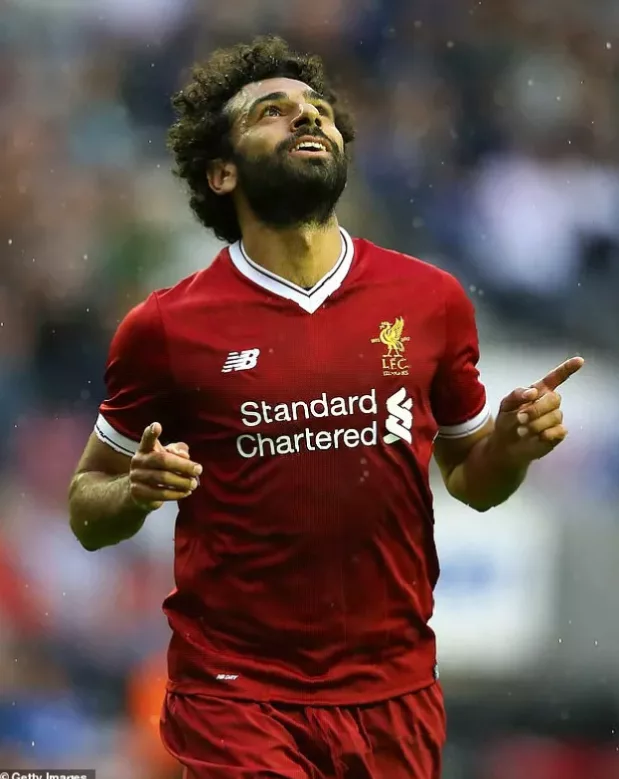 A Premier League trophy and other silverware won during Salah's Liverpool career.