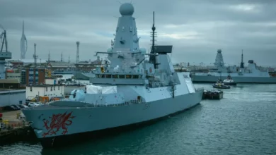 Navy warship HMS Dragon remains in Channel for three-day stint after Cyprus mission