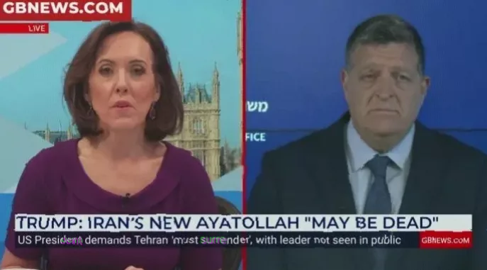 Netanyahu aide criticises Keir Starmer's Iran war stance in GB News interview