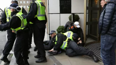 Police detain protesters at London al-Quds rally after calls for IDF's death