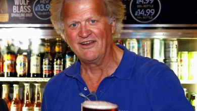 Tim Martin, founder of JD Wetherspoon, speaking at a company event.