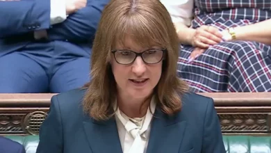 The Chancellor delivers a statement from the despatch box in the House of Commons.