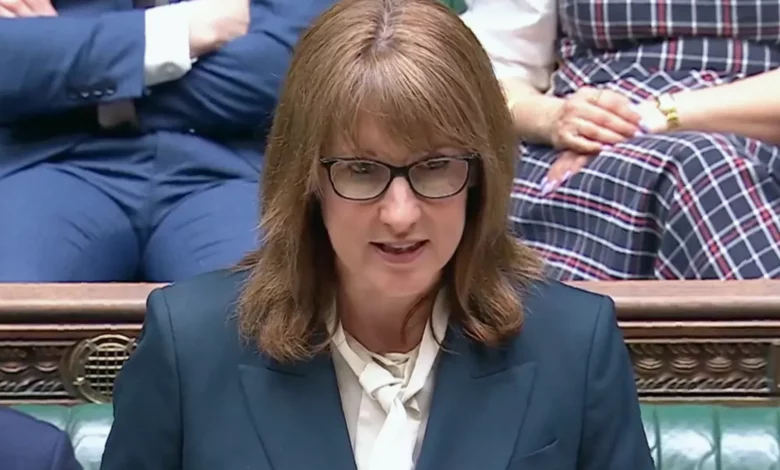 The Chancellor delivers a statement from the despatch box in the House of Commons.