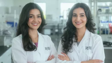 Twin sisters Neeka and Dr. Leila Mashouf, co-founders of Rubi Laboratories.
