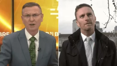 Senior Conservative rolls eyes during heated GB News interview