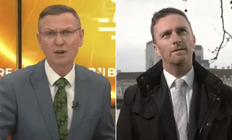 Senior Conservative rolls eyes during heated GB News interview