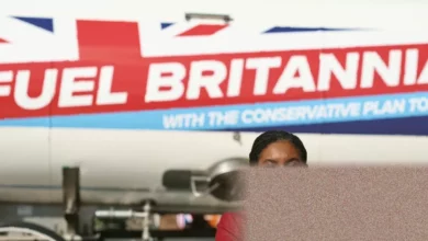 Conservative Party activists at a local election campaign launch event.