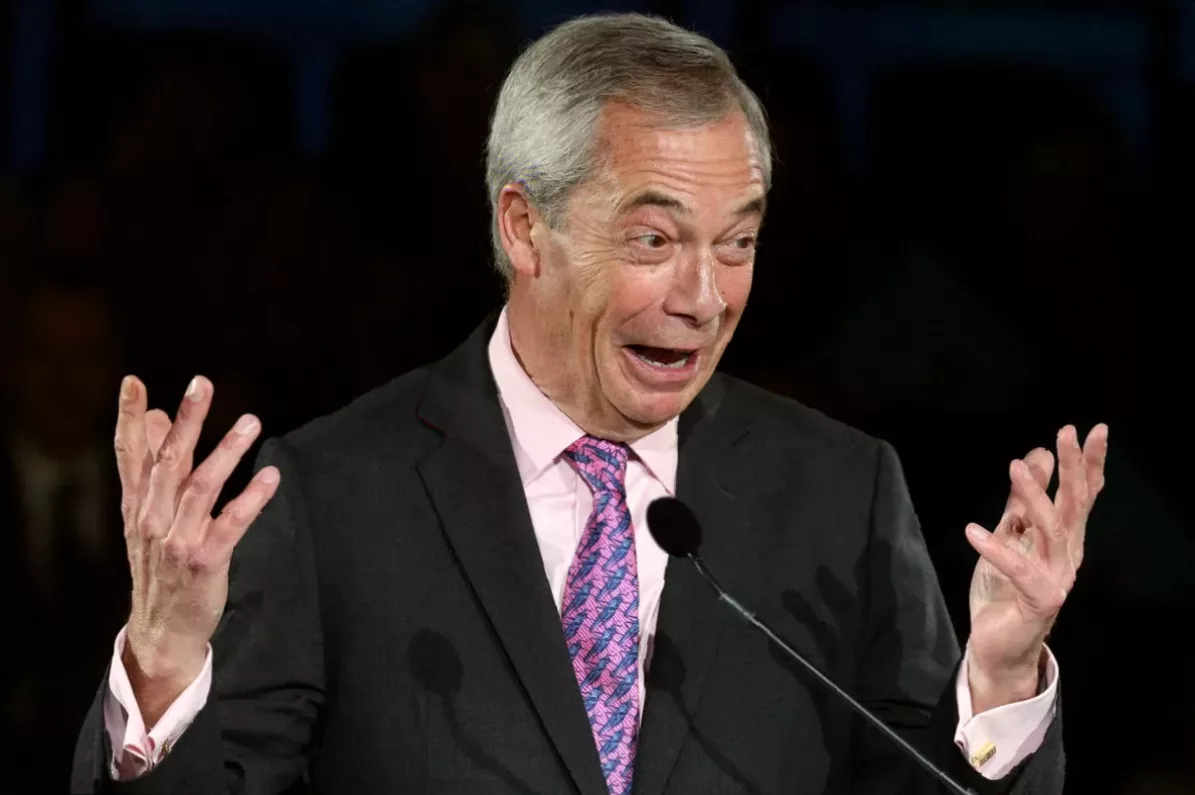 Screenshot of the 'Nigel cut my bills' competition entry form asking for voting intentions.