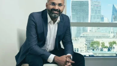Zopa Bank CEO Jaidev Janardana speaking at a fintech conference.