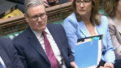 Prime Minister's Questions session at the House of Commons