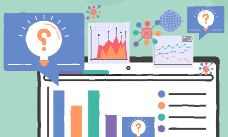 Data analytics dashboard showing real-time business metrics and trends