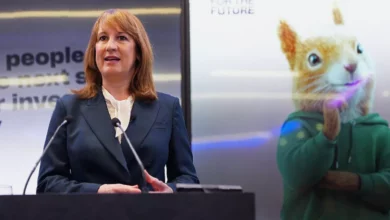 A CGI red squirrel named Savvy promoting government investment campaign