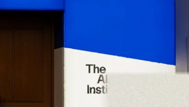 Exterior of a modern research institute building representing a national AI centre.