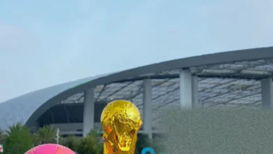 Exterior view of SoFi Stadium, a host venue for the 2026 FIFA World Cup.