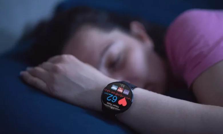 A person checking a fitness tracker on their wrist after a workout