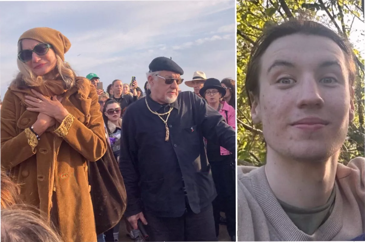 Balloons released into evening sky above Primrose Hill memorial
