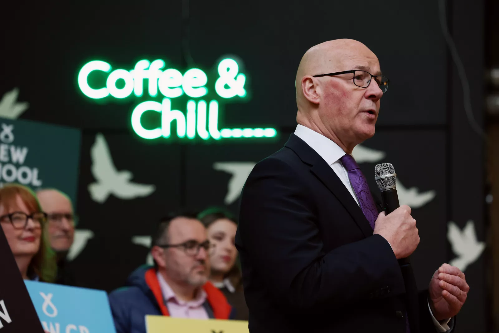 Campaign event for the Scottish Parliament election.