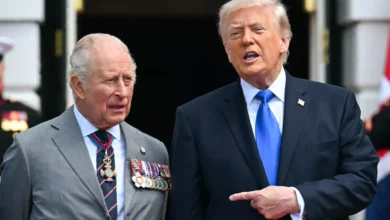 US president speaking during a television interview about the King's address