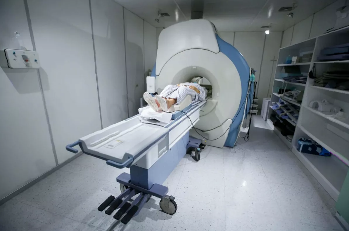 Hospital waiting area with NHS cancer care patients amid rising treatment delays