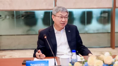 Chery chairman speaks at a business summit in Wuhu, China about UK expansion plans