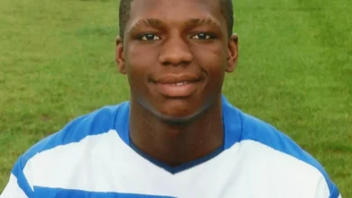 School entrance where a 15-year-old footballer was fatally stabbed while intervening in a fight