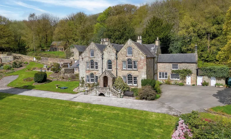 A historic Grade II-listed house sits on the edge of the Peak District National Park in Derbyshire.