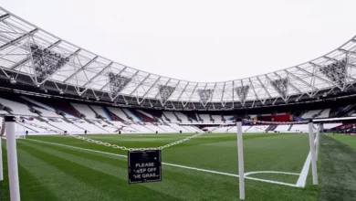 Football pitch at London Stadium set for Soccer Aid 2026 charity match
