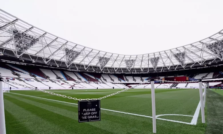 Football pitch at London Stadium set for Soccer Aid 2026 charity match