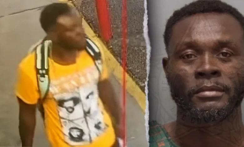 Surveillance footage shows a hammer attack inside a Florida petrol station