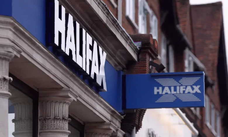 Exterior of a Halifax bank branch on a UK high street