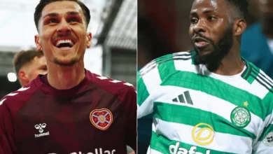 Tynecastle Park stadium packed with fans during Hearts’ 3-0 win over Falkirk
