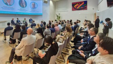 Panel discussion at a UK-Japan deep technology business event in London