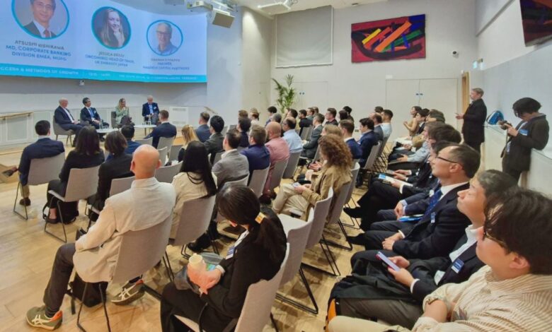 Panel discussion at a UK-Japan deep technology business event in London
