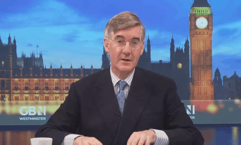 A former prime minister’s policy pamphlet lies on a wooden table in a Westminster office