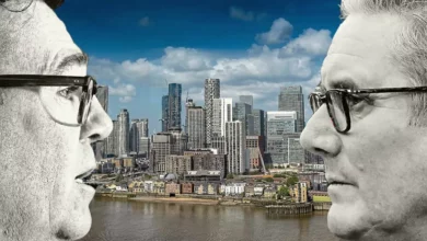 A view of Manchester's skyline on a cloudy day, with the Beetham Tower prominent.