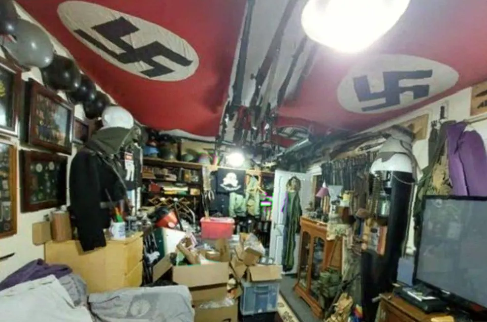 A classroom setting where a teacher confiscated a student’s phone containing extremist images.