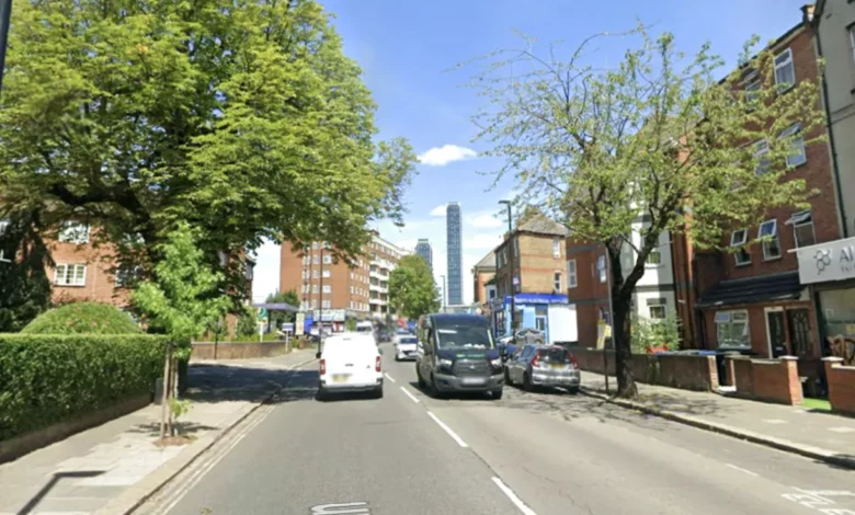 Police cordon on Horn Lane in Acton following a multiple stabbing incident