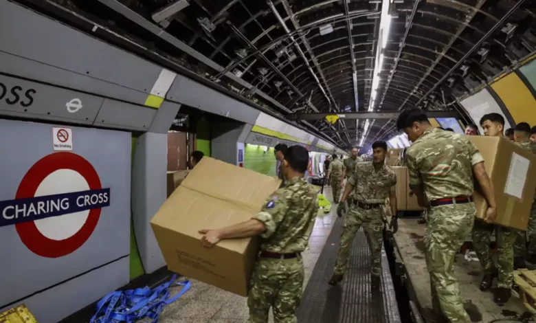 Abandoned Jubilee line platforms at Charing Cross converted into a military command centre